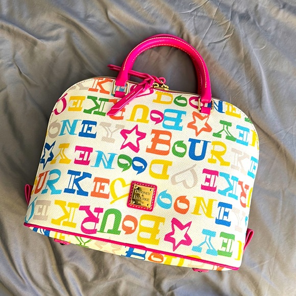 Multi Color Dooney & Bourke Satchel Handbag - Picture 1 of 6